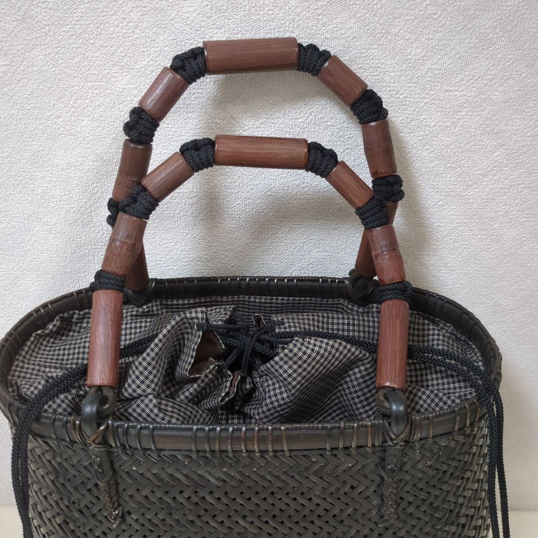竹巧彩　竹かごバッグ