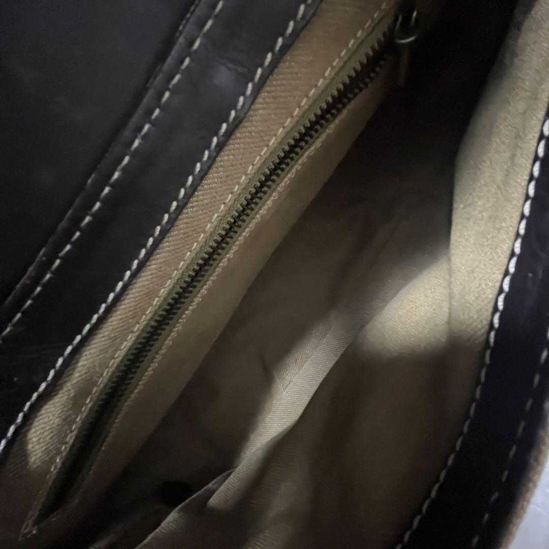 ✨未使用級✨　CELINE ショルダーバッグ　パリマカダム　デニム　レザー