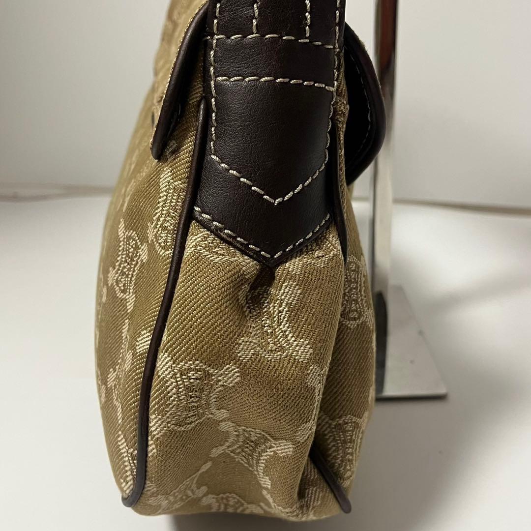 ✨未使用級✨　CELINE ショルダーバッグ　パリマカダム　デニム　レザー