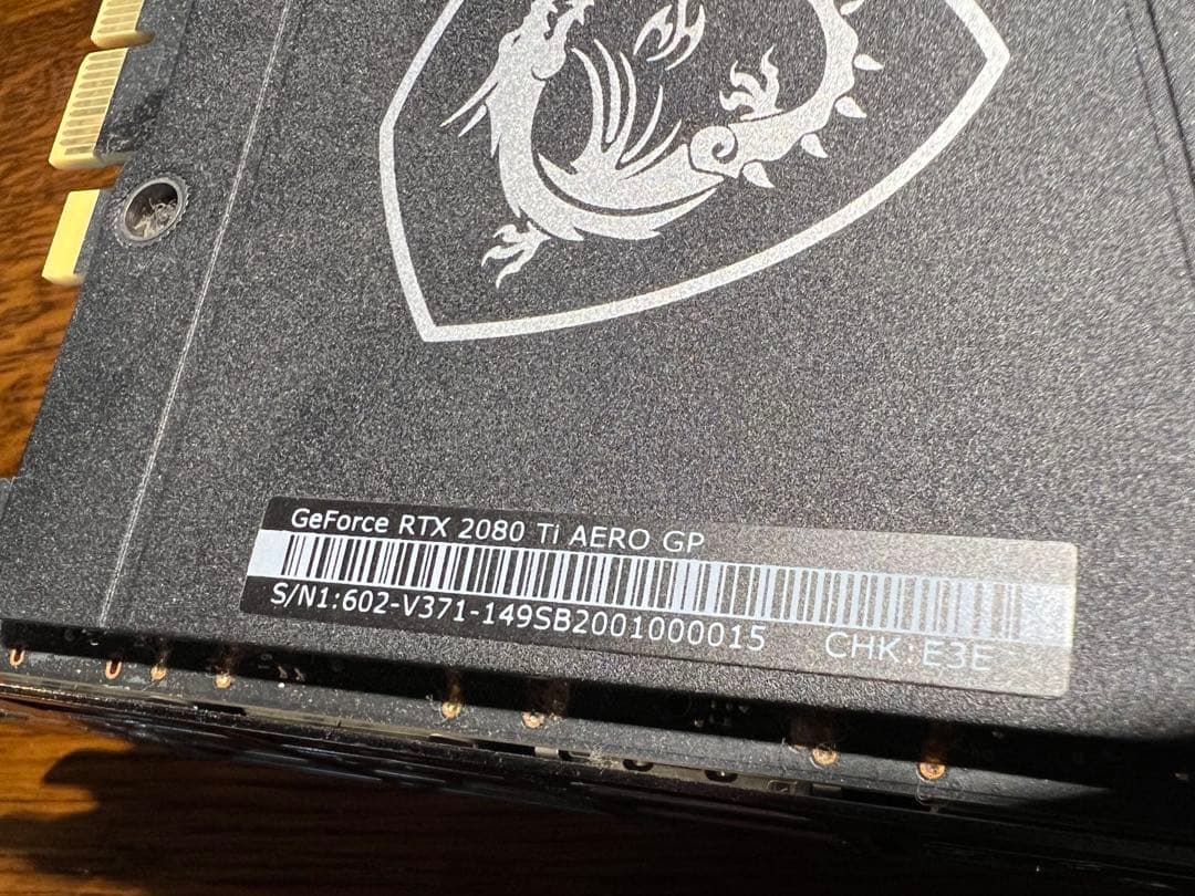 MSI AERO GeForce RTX 2080TI グラフィックボード