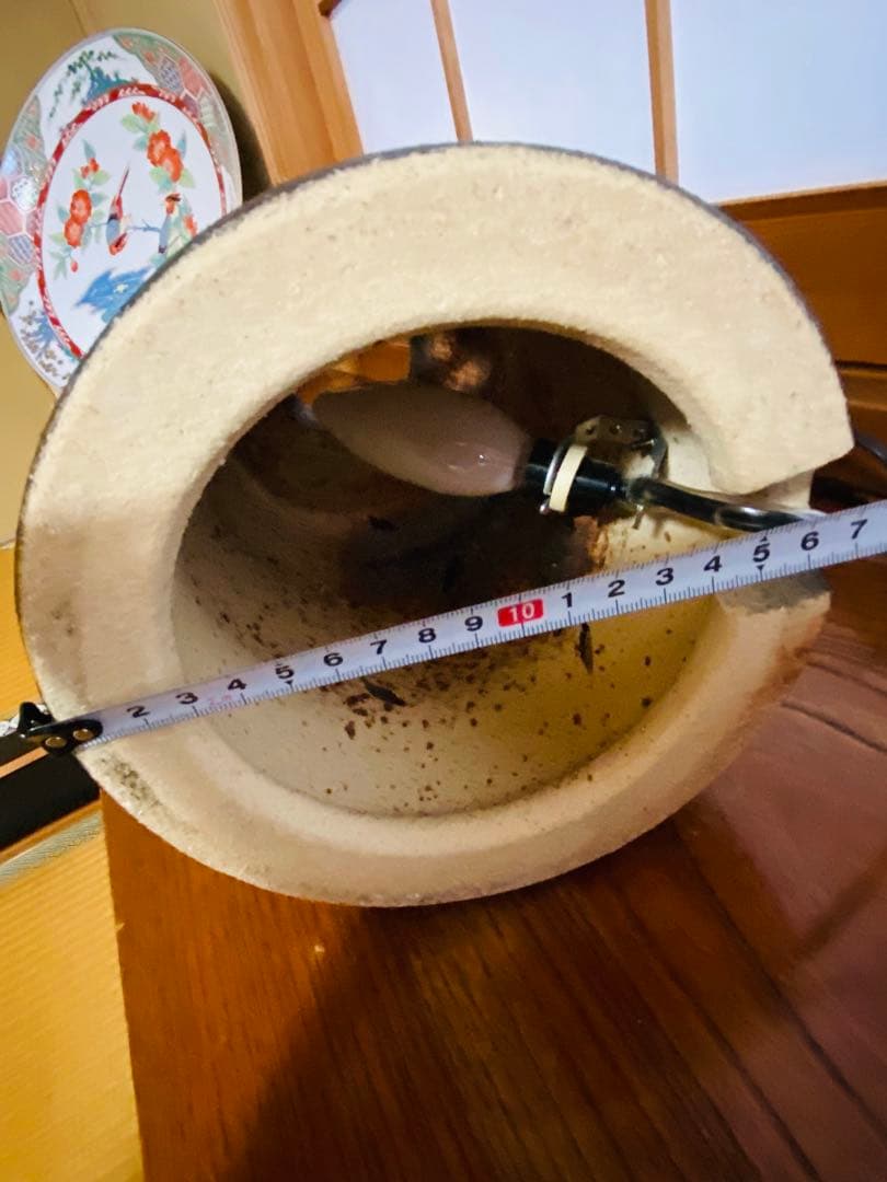 [未使用] 室内用　和モダン　陶器　急須型　ライト　ランプ/オブジェ