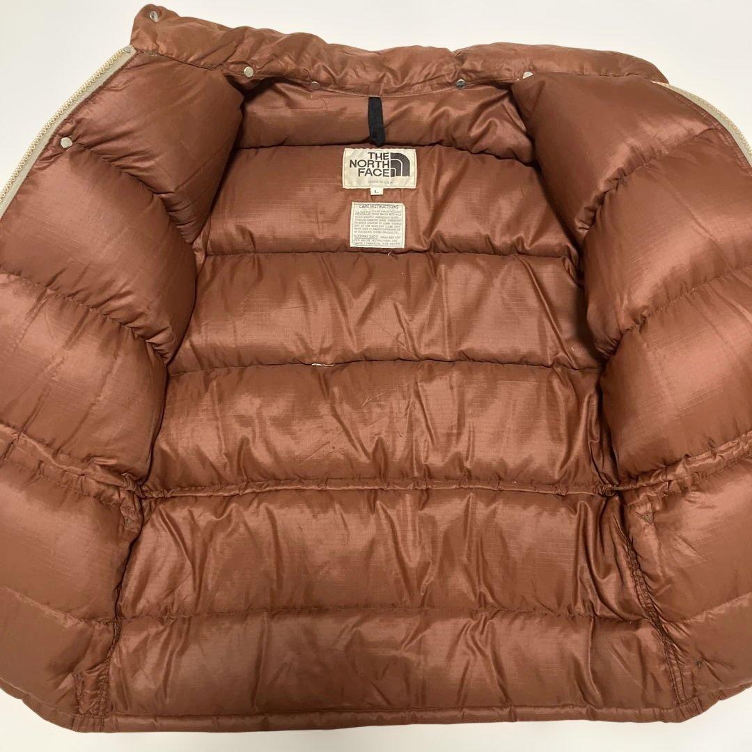 70s ノースフェイス 茶タグ ナイロン ダウンジャケット USA製 TALON