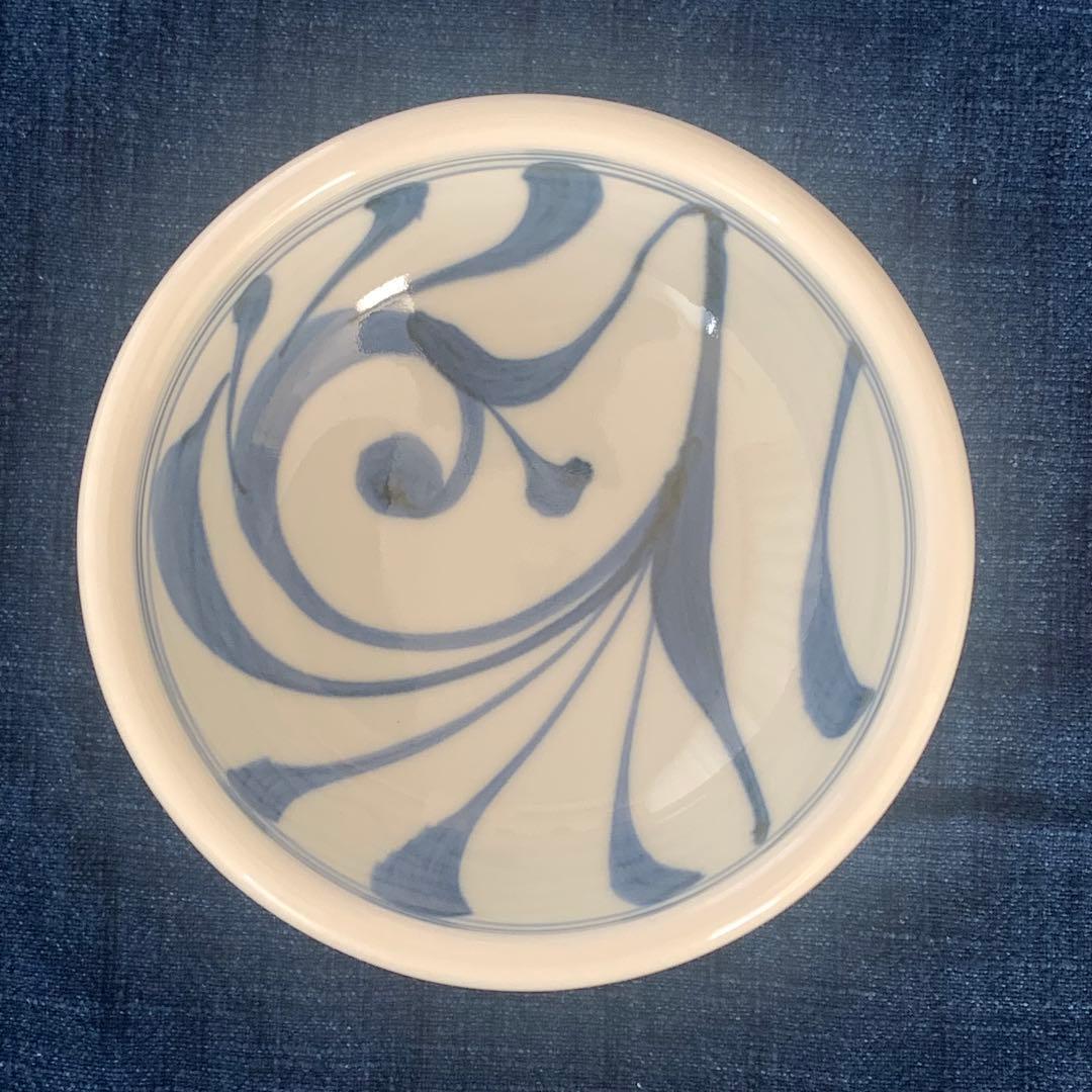 【値下げ中】砥部焼 5個セット【バラ売り可】梅山窯 唐草鉢