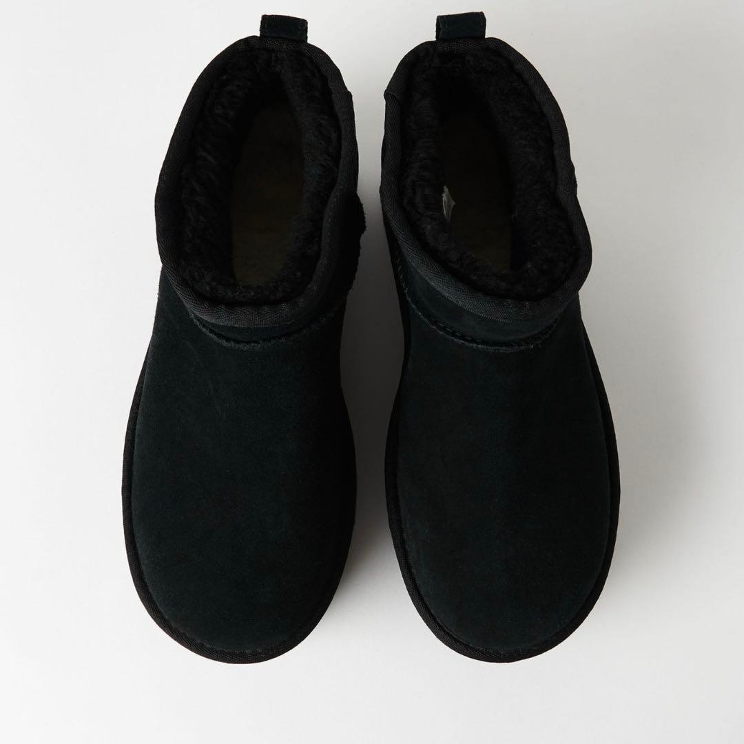 UGG クラシックウルトラミニ プラットフォーム 24cm ブラック