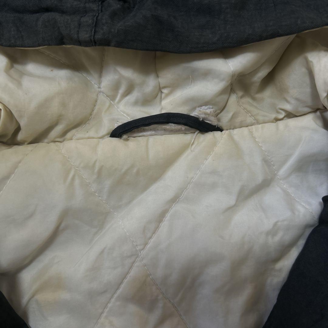 90s adidas フーディー ナイロンジャケット ロゴ刺繍 ブラック L