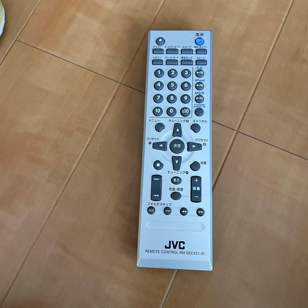 JVC ミニコンポ CDプレーヤー CA-EXS1- B ウッドコーン