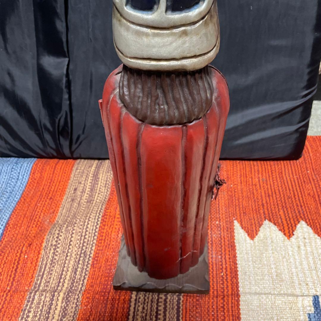 スペイン製　木彫　ワインボトルホルダー