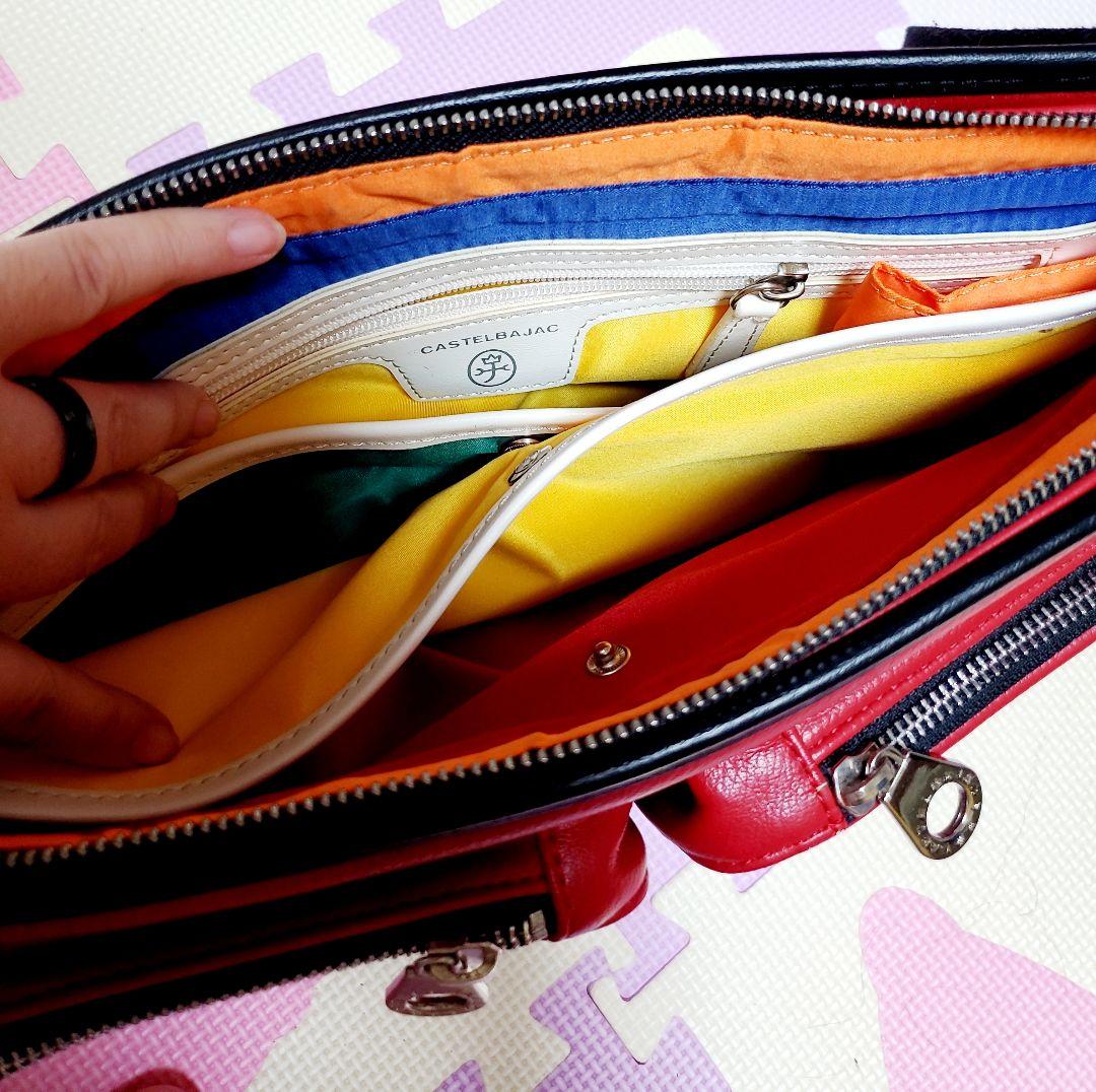 ポンページ‼️廃盤品‼️CASTELBAJAC レッド バッグ