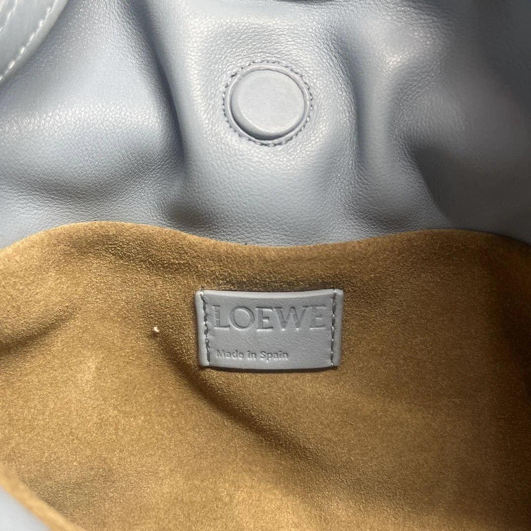 LOEWE フラメンコクラッチ ミニ ダスティーブルー 限定色 美品