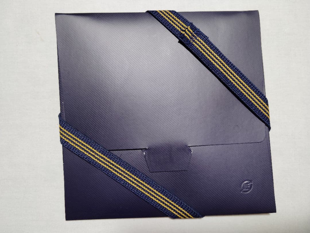 希少　ブルックスブラザーズ　200周年記念ポケットチーフ　ブロックフリース　紺金