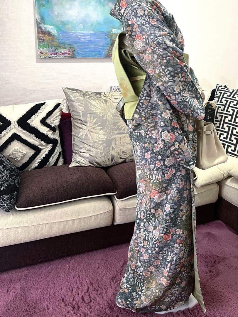 小紋と染帯セット販売