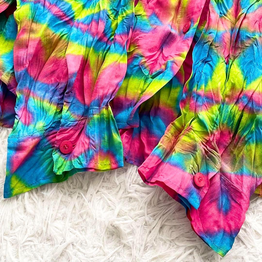 美品 PLEATS PLEASE タイダイ プリーツ シャツ 3 大きいサイズ
