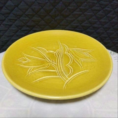 超レアー、スージークーパー、アールデコ、彫り物プレート、ビスケットカラー