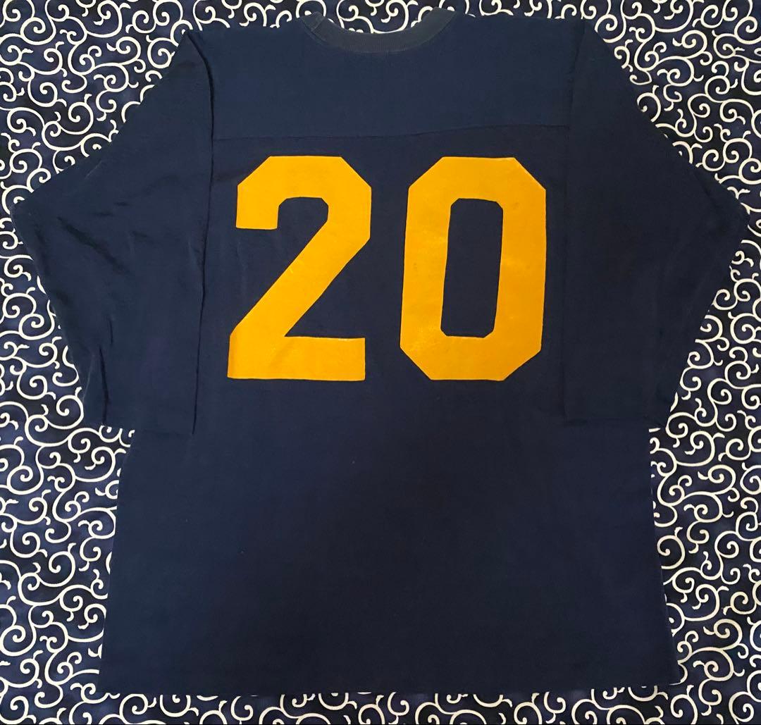 70s champion フットボールtシャツ