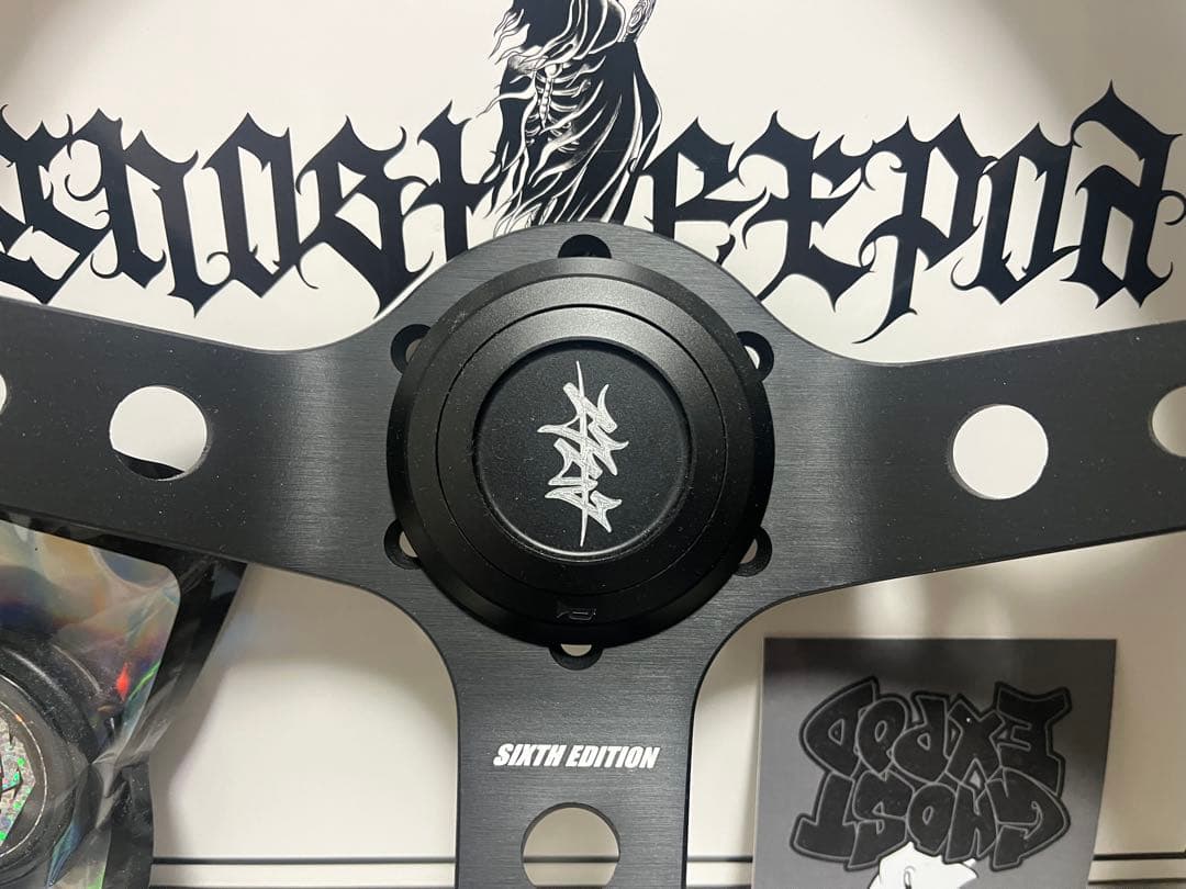 ゴーストエキスポッド ステアリング ホーンボタン キーケース ステッカーセット