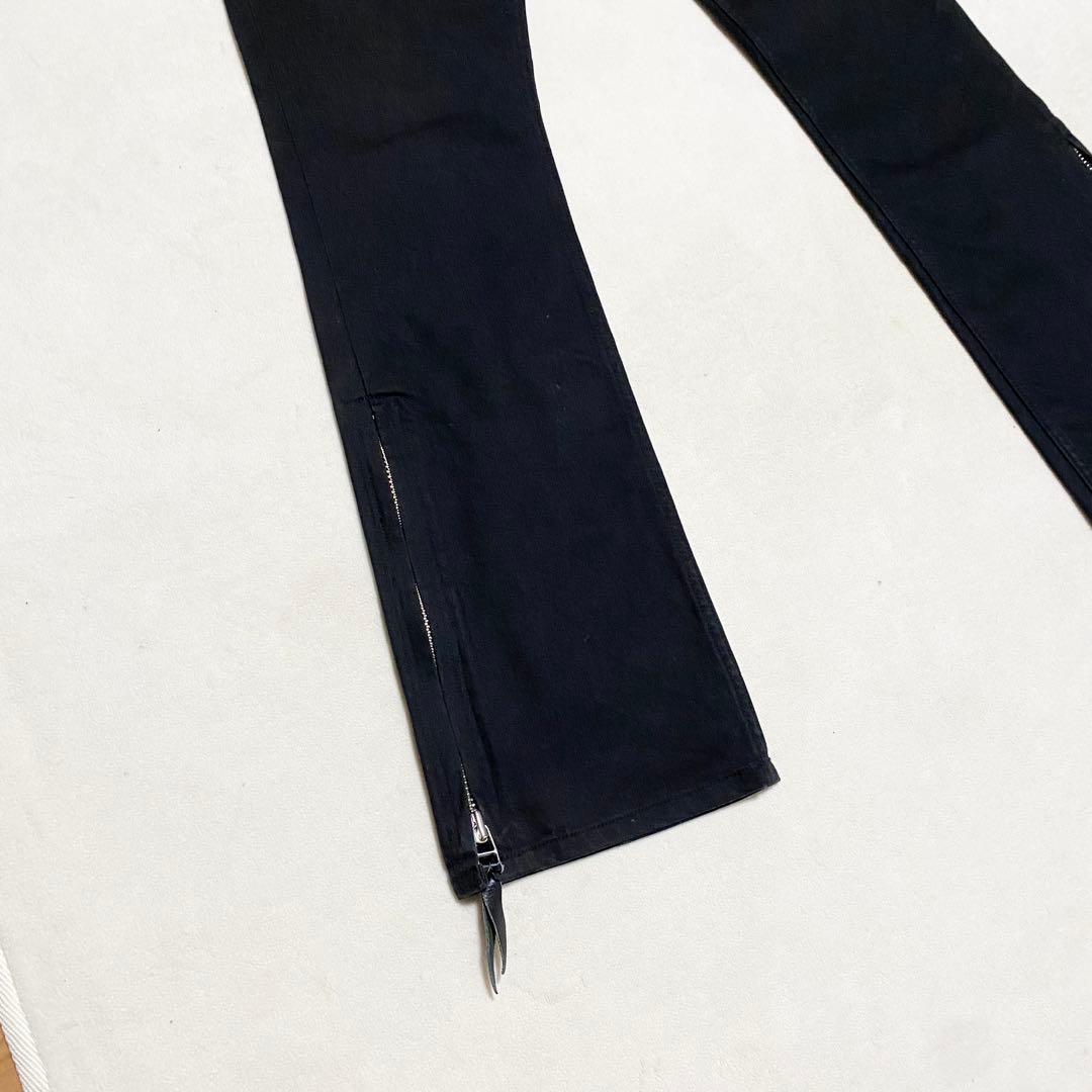 SKULL FLIGHT スカルフライト レザーポケット ブーツカット y2k