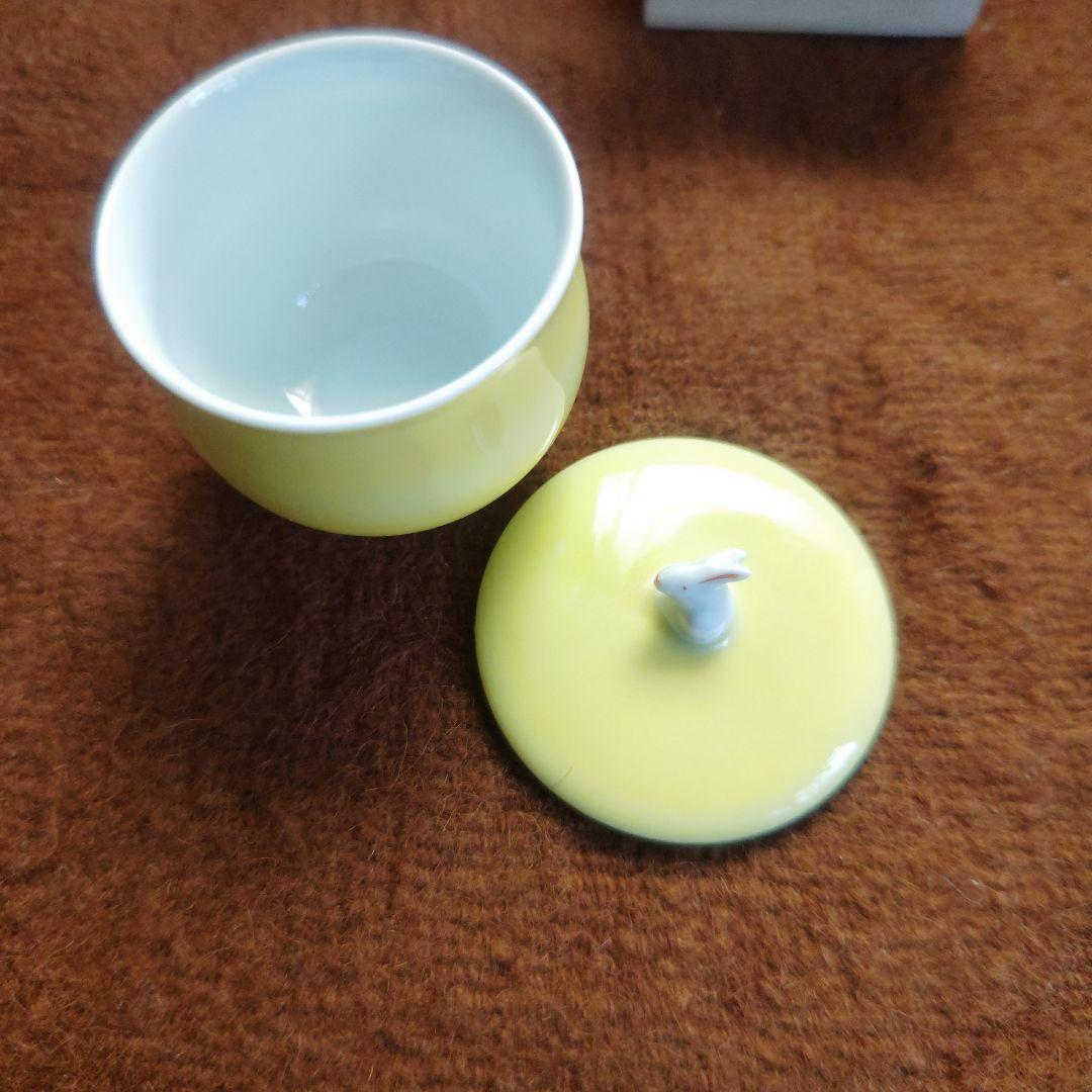 深川製磁　ウサギ　湯呑