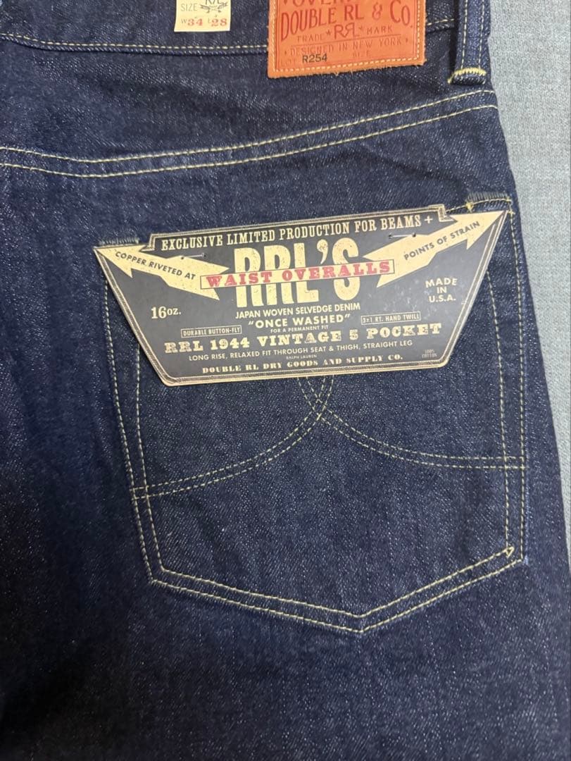 【W34 L28】RRL BEAMS＋ 大戦モデル ダブルアールエル