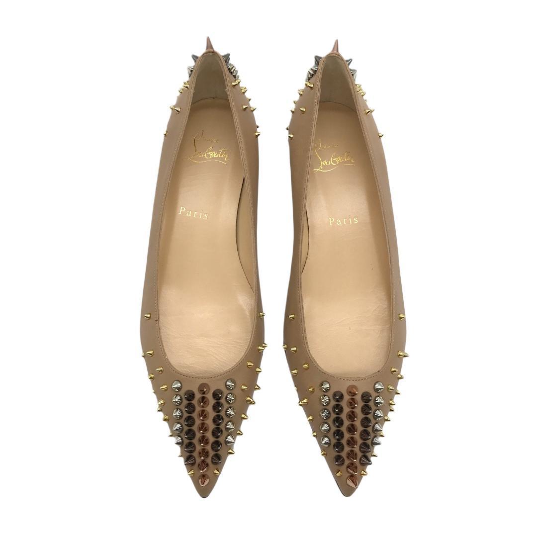 【新品未使用】クリスチャンルブタン フラットシューズ スパイクスタッズ