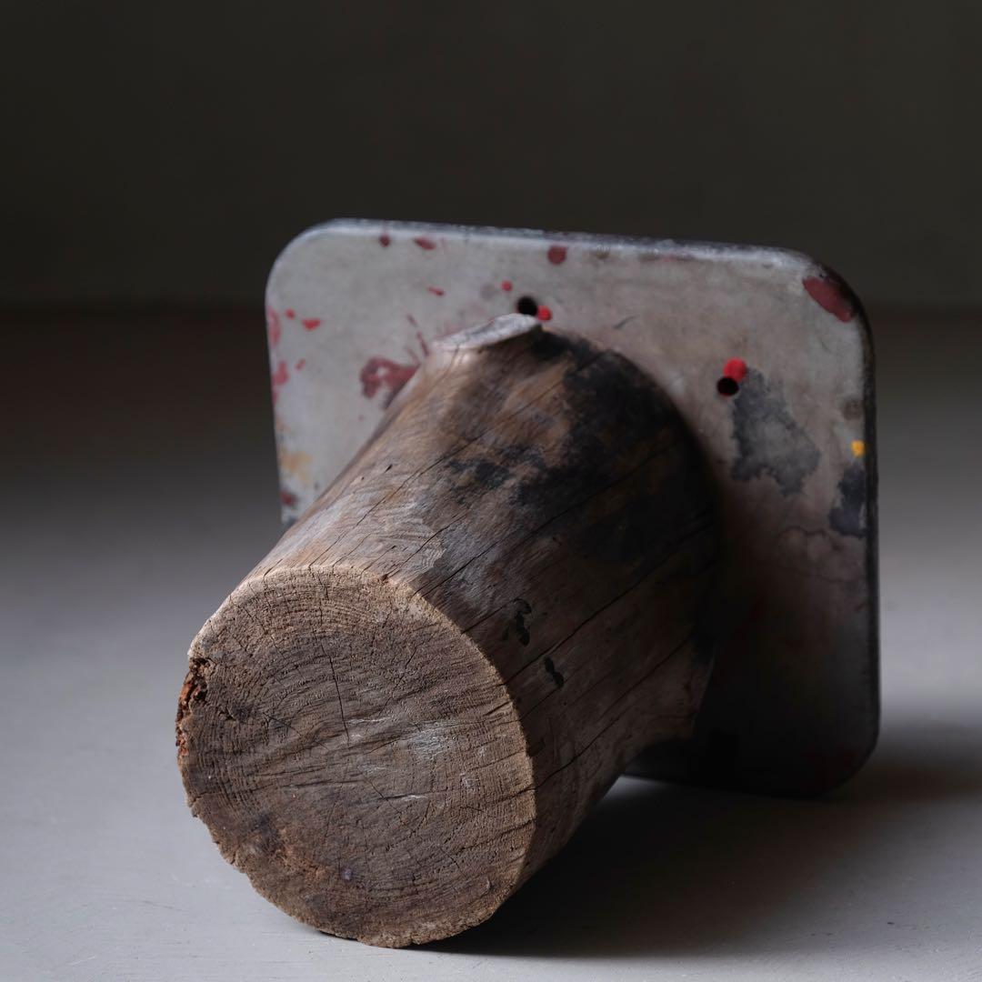 古い作業台　オブジェ 展示台 花台 座卓 古家具 古道具 アンティーク レトロ