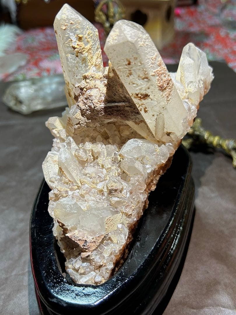 ☆別格高級品！帝王秘宝！超希少！レムリアンシード　クラスター　水晶　原石