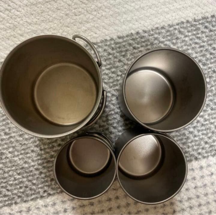 スノーピーク　チタンシングルマグ   チタンシングルマグ   ４点セット