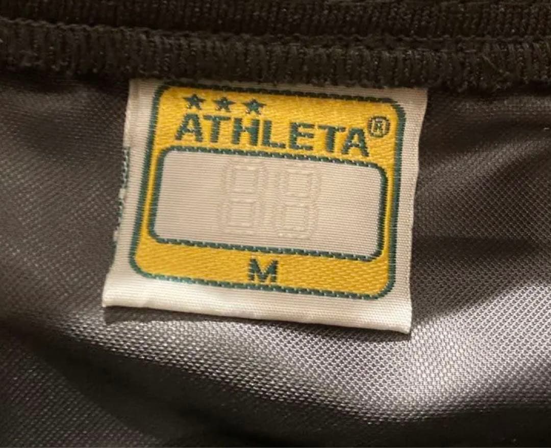 ATHLETA サッカー用ウィンドブレーカー上下 M 黒/緑