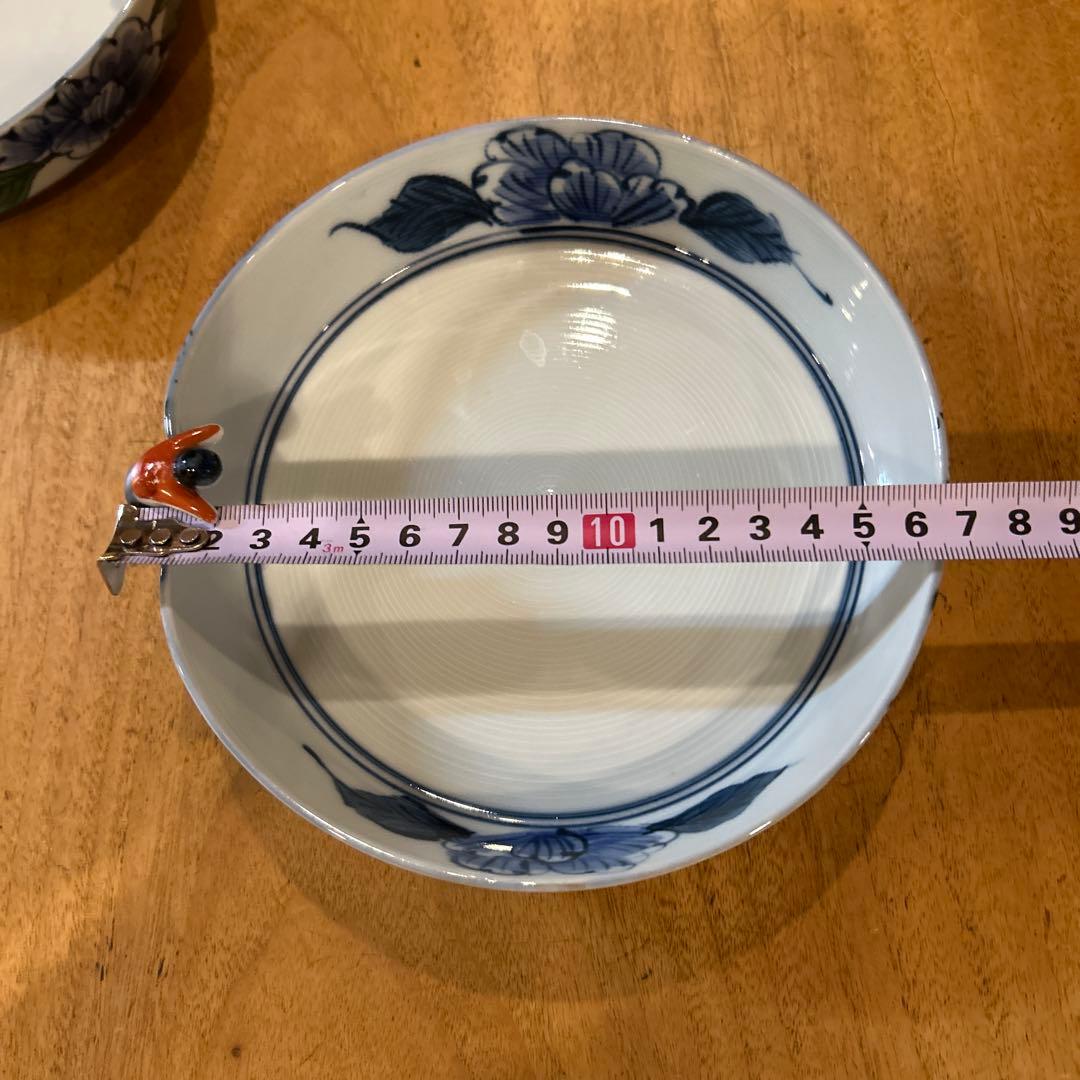 波佐見焼　林九郎窯　一閑人　絵変わり　平鉢　二枚　希少