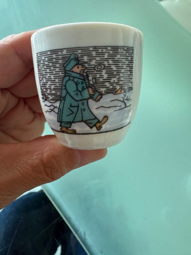 チェコ製陶器お猪口風5個