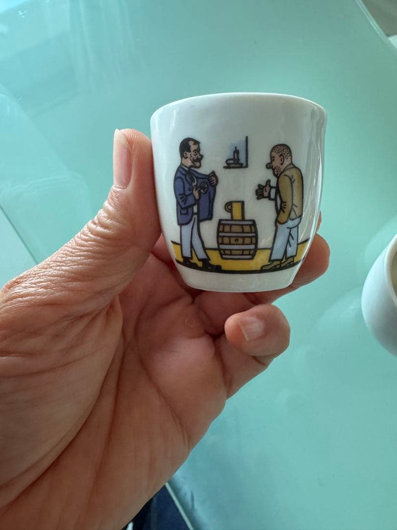 チェコ製陶器お猪口風5個