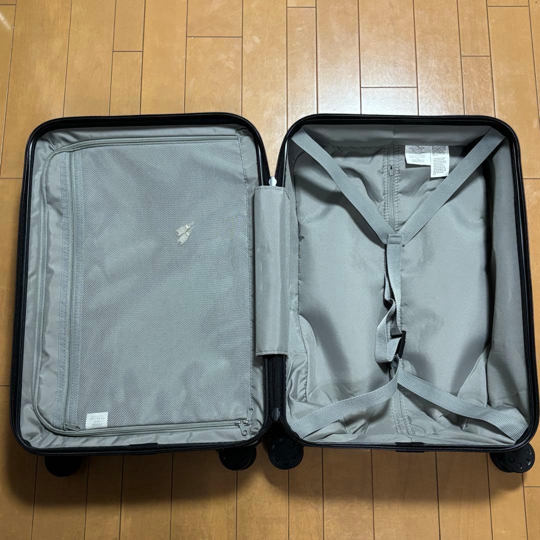 無印良品　バーを自由に調節できる　ハードキャリーケース 36L黒