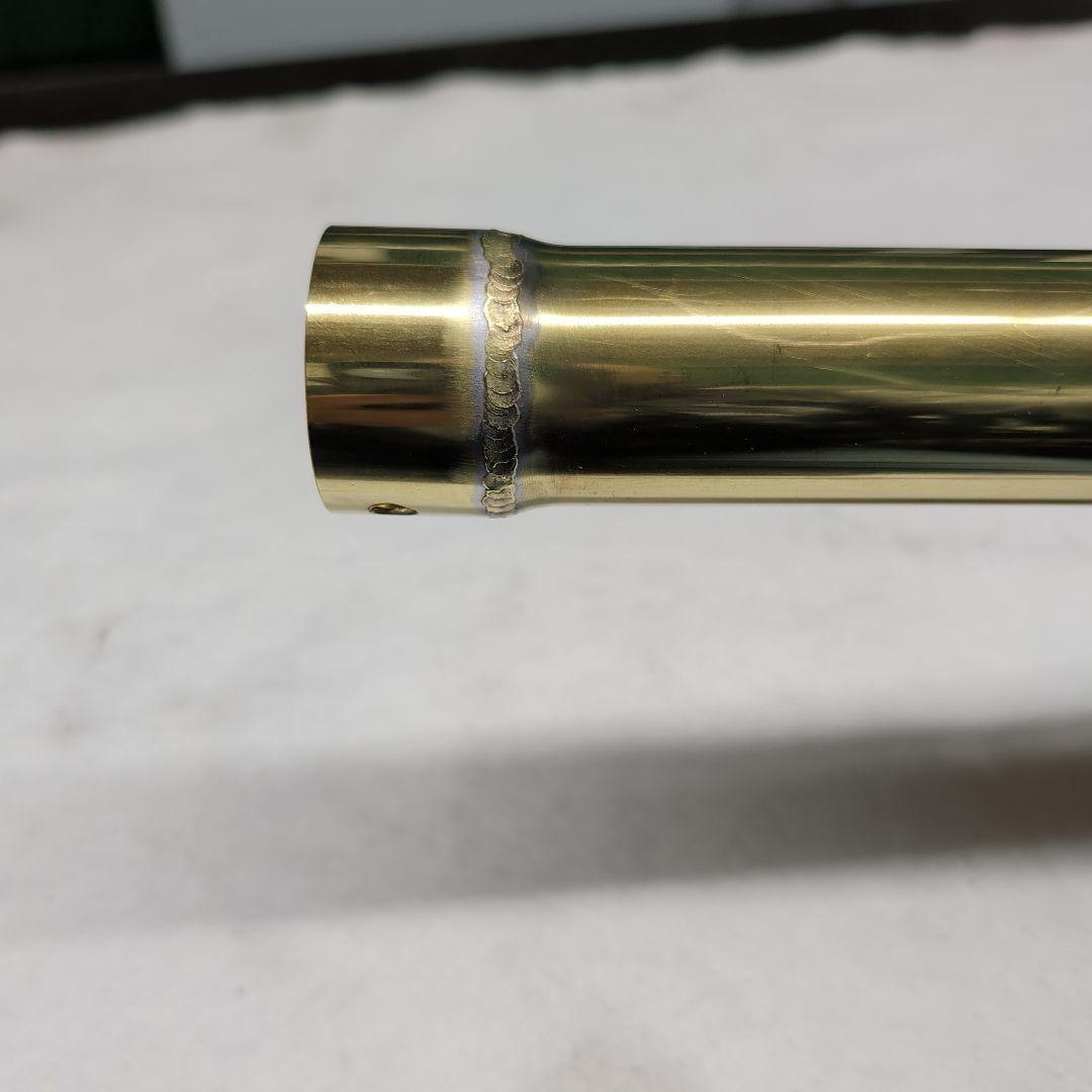 【ひろ工】紀ノ国屋45Φ用　真鍮サイレンサー38