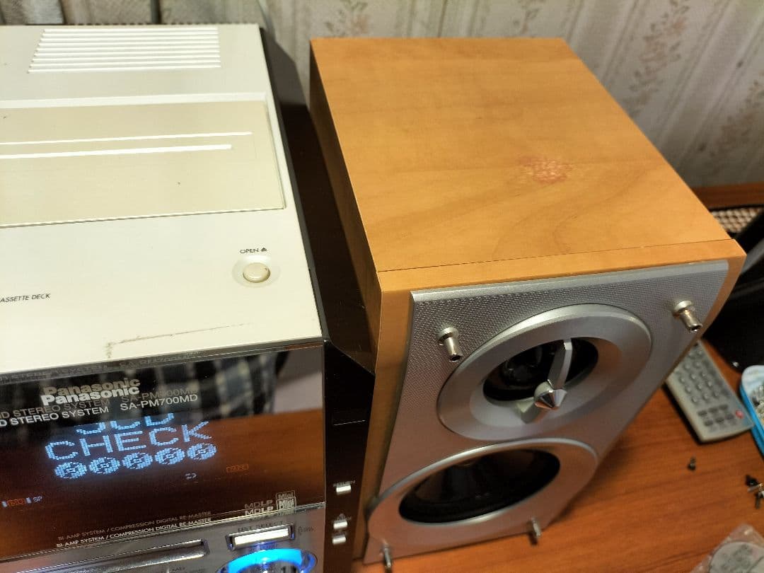 panasonicミニコンポSA-PM700MD リモコン取扱い説明書付き