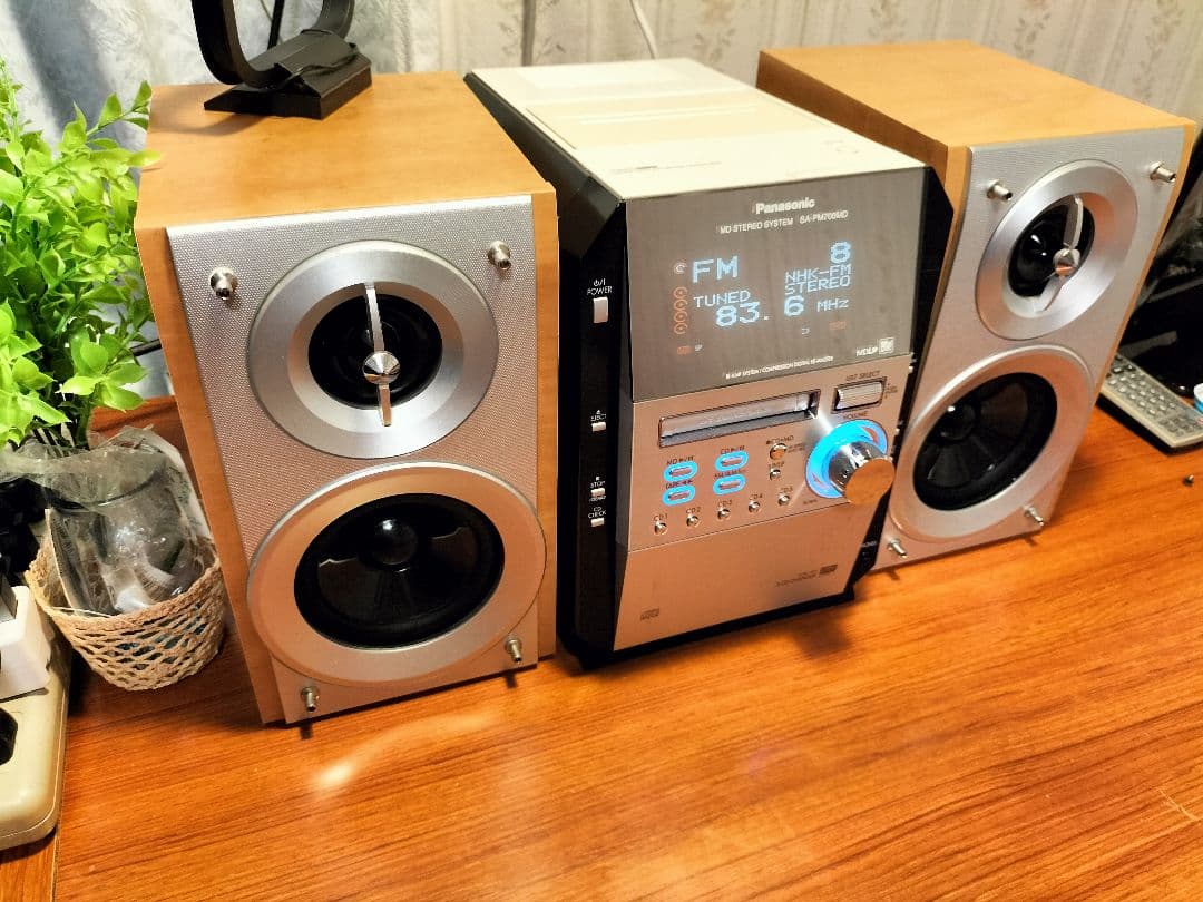 panasonicミニコンポSA-PM700MD リモコン取扱い説明書付き