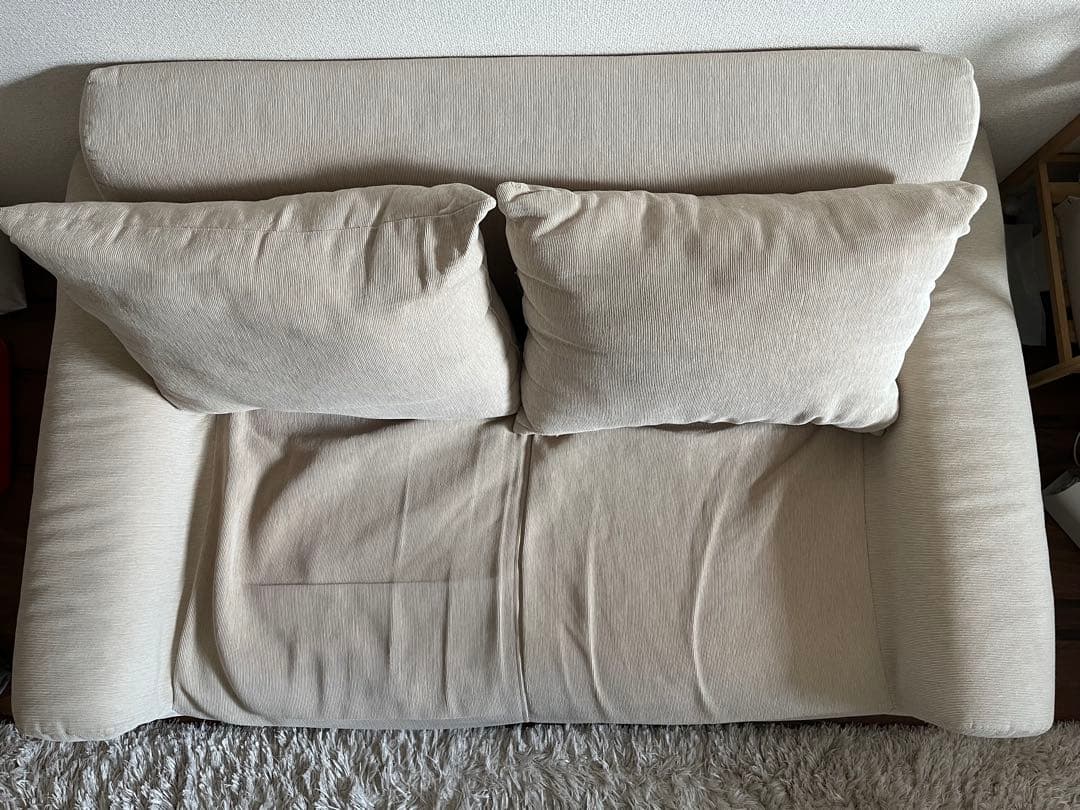 2人掛け低反発ローソファー