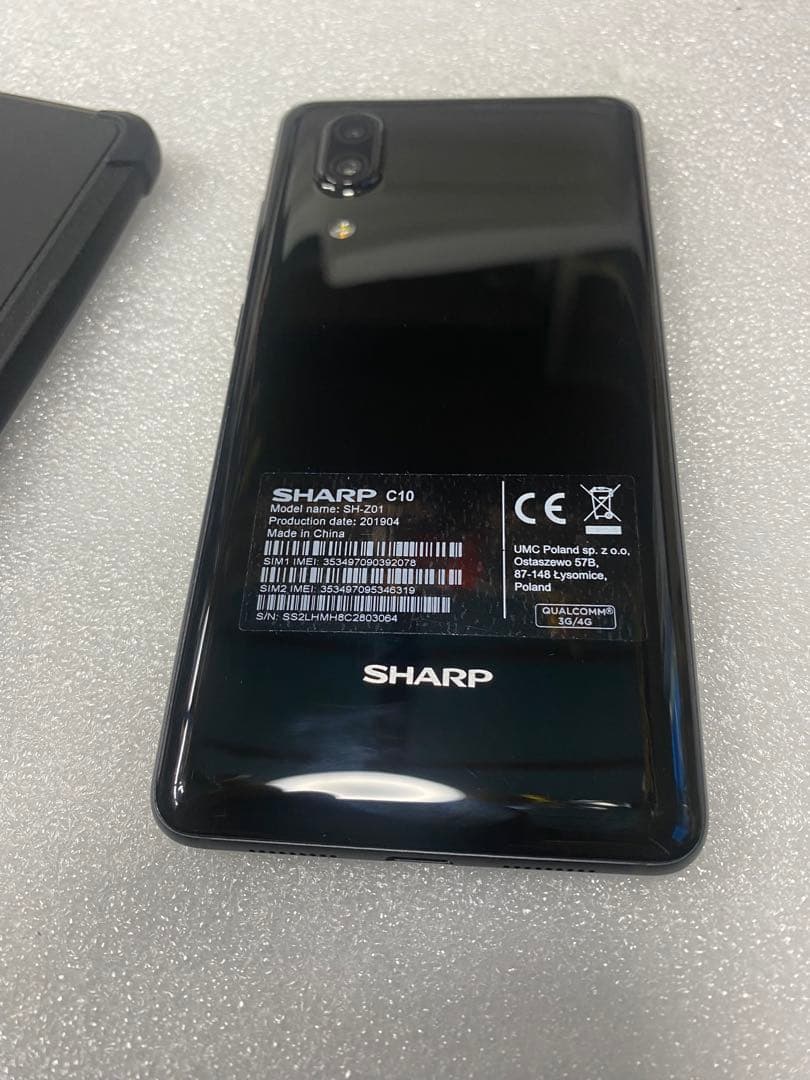 SHARP AQUOS アクオスC10 ブラック 本体 期間限定20%off