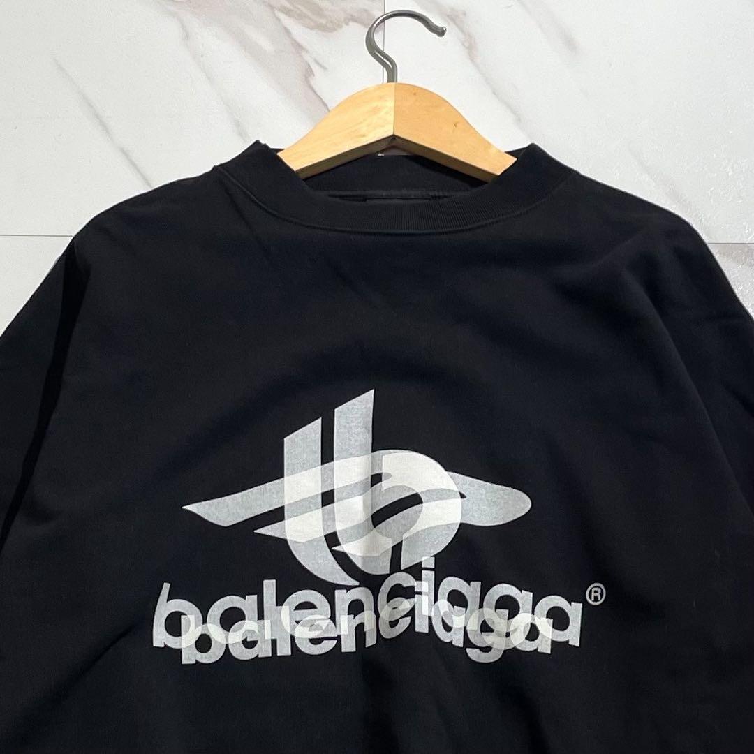 美品現行 BALENCIAGAバレンシアガ24SS レイヤードスポーツスウェット