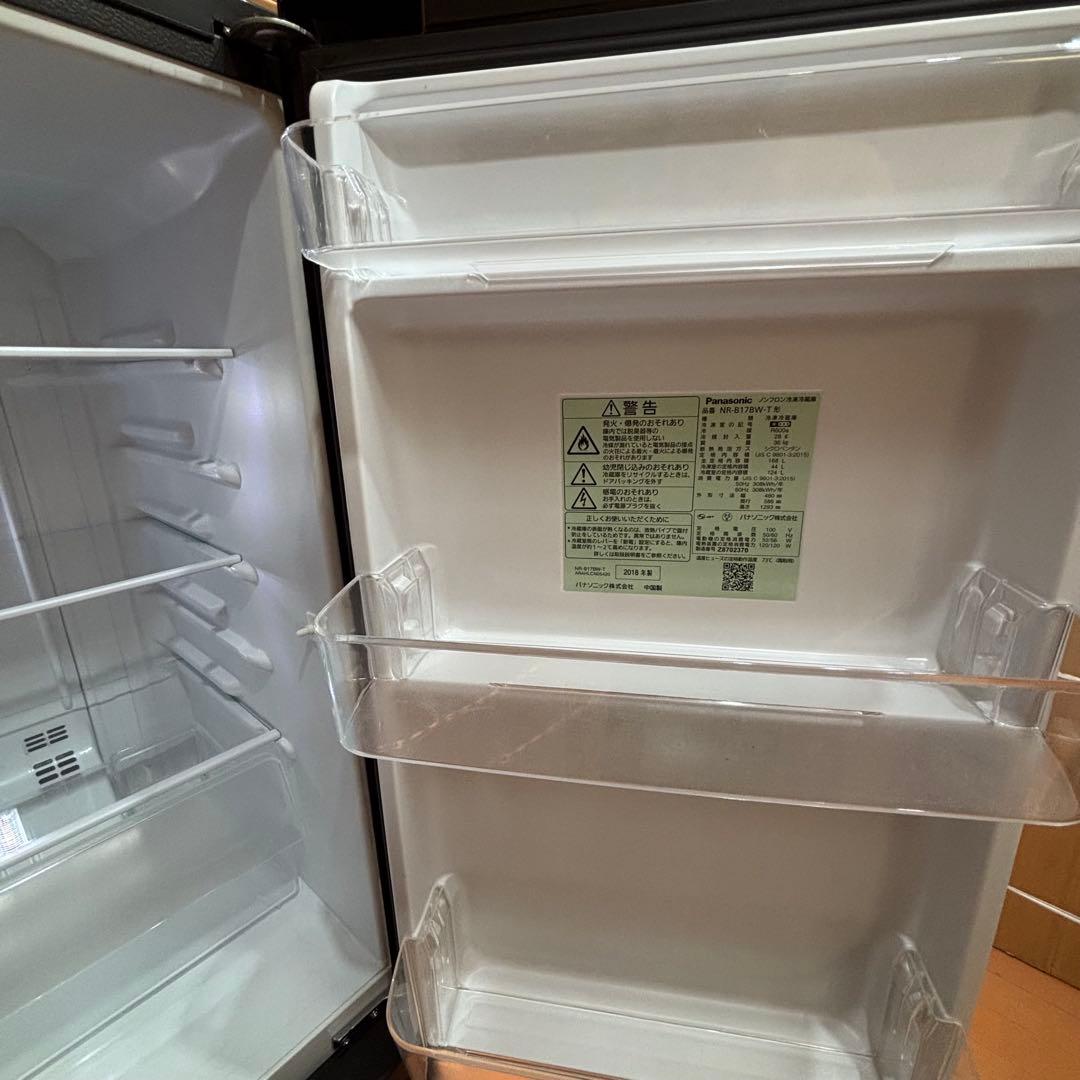 Panasonic ノンフロン冷凍冷蔵庫 2018年製 2ドア 168L