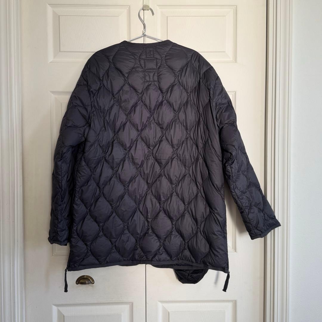 TAIONタイオン　ミリタリー M65 Wジップ ダウンジャケット　Dチャコール