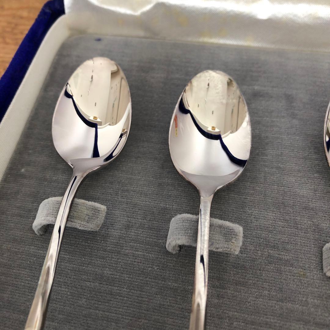 未使用　ラッキーウッド　SILVER950 スプーン5本　純銀製　シルバー950