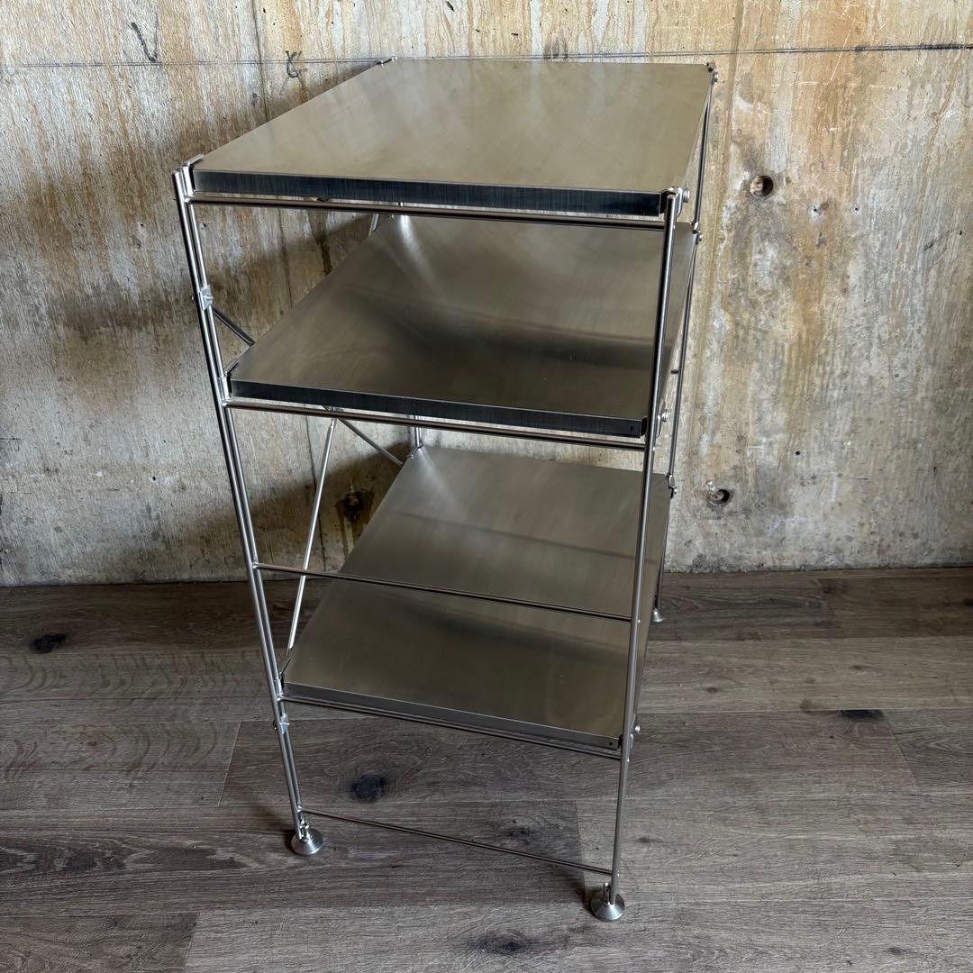 MUJI 無印良品　ステンレス　ユニットシェルフ　小