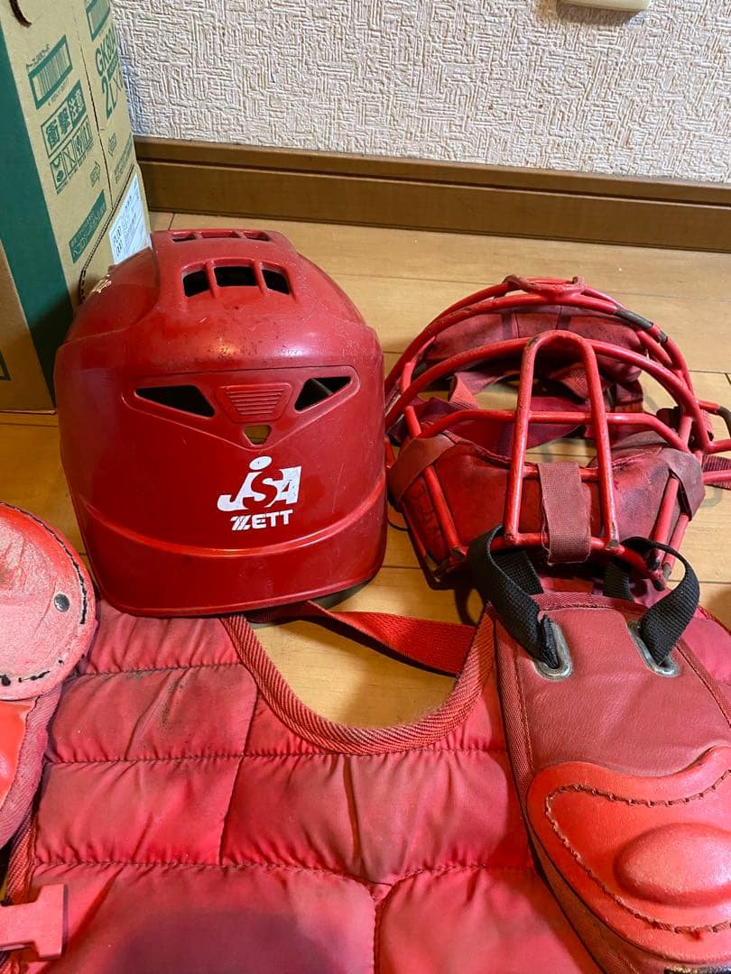 ZETT ソフトボール用　キャッチャー防具一式　少年、少女用