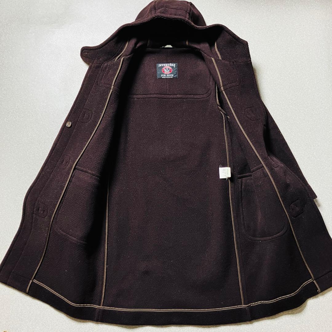 【英国製 インバーティア SHIPS別注】ヘリンボーン ダッフルコート