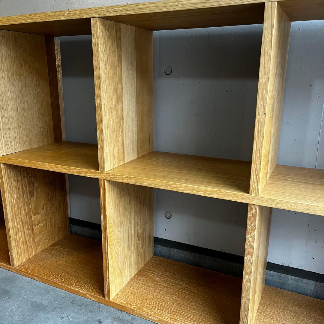 Hawk★無印スタッキングシェルフセット・５段×３列オーク材 チェスト他付