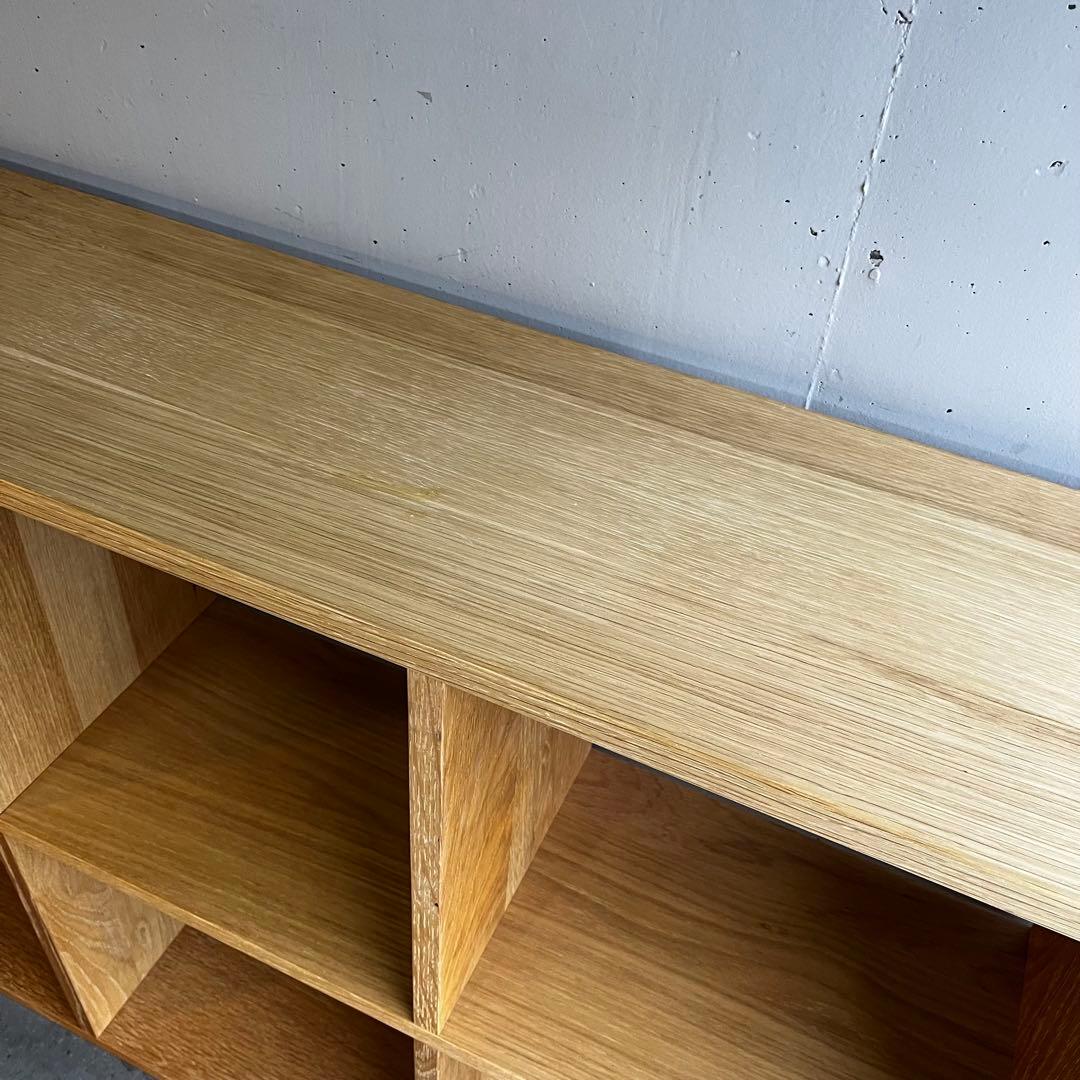 Hawk★無印スタッキングシェルフセット・５段×３列オーク材 チェスト他付