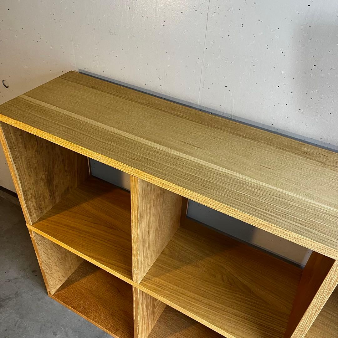 Hawk★無印スタッキングシェルフセット・５段×３列オーク材 チェスト他付