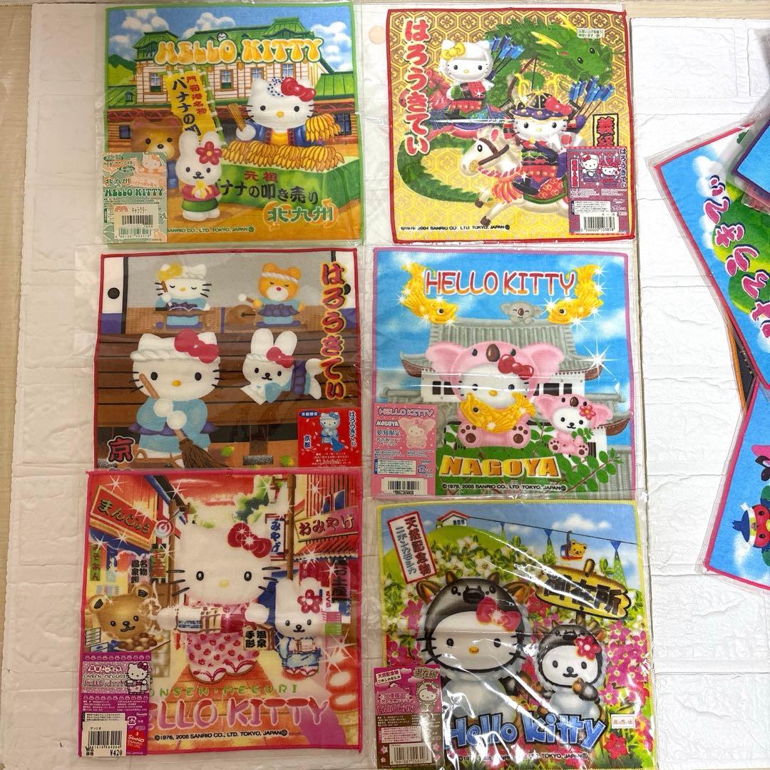 激レア❣️ハローキティ　ご当地ハンカチ　まとめ売り　プチタオル　平成レトロ