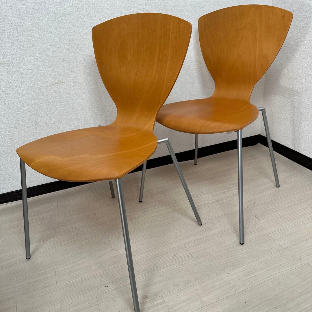 ダネルカ スタッキングチェア ダイニングチェア デンマーク製 4脚セット i1※