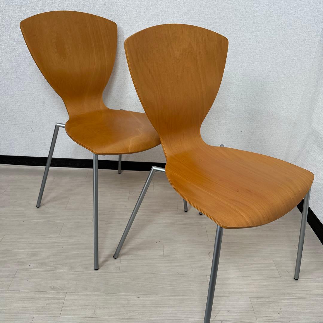 ダネルカ スタッキングチェア ダイニングチェア デンマーク製 4脚セット i1※