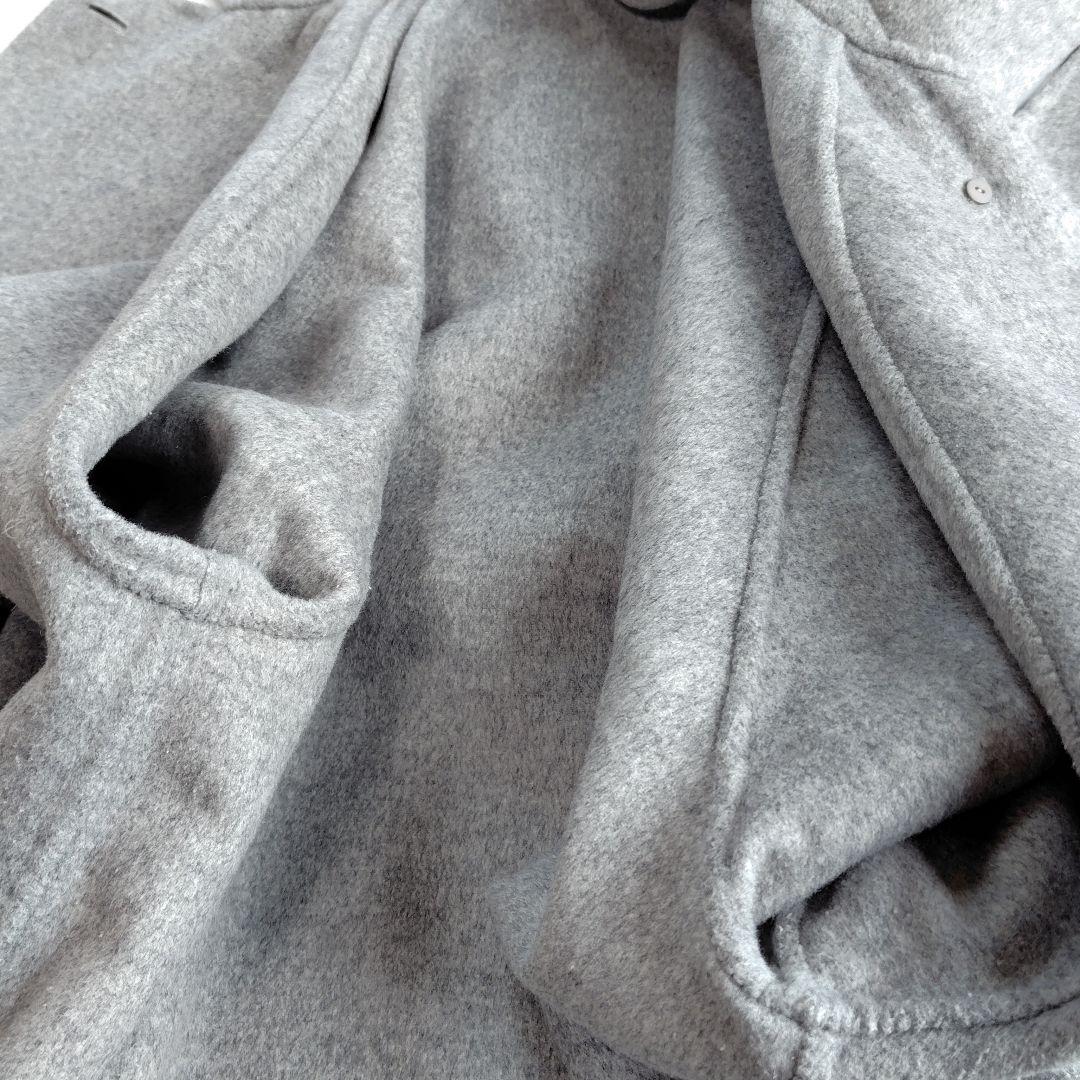 近年製 ビューティアンドユース リバーポンチョコート S グレー ケープコート